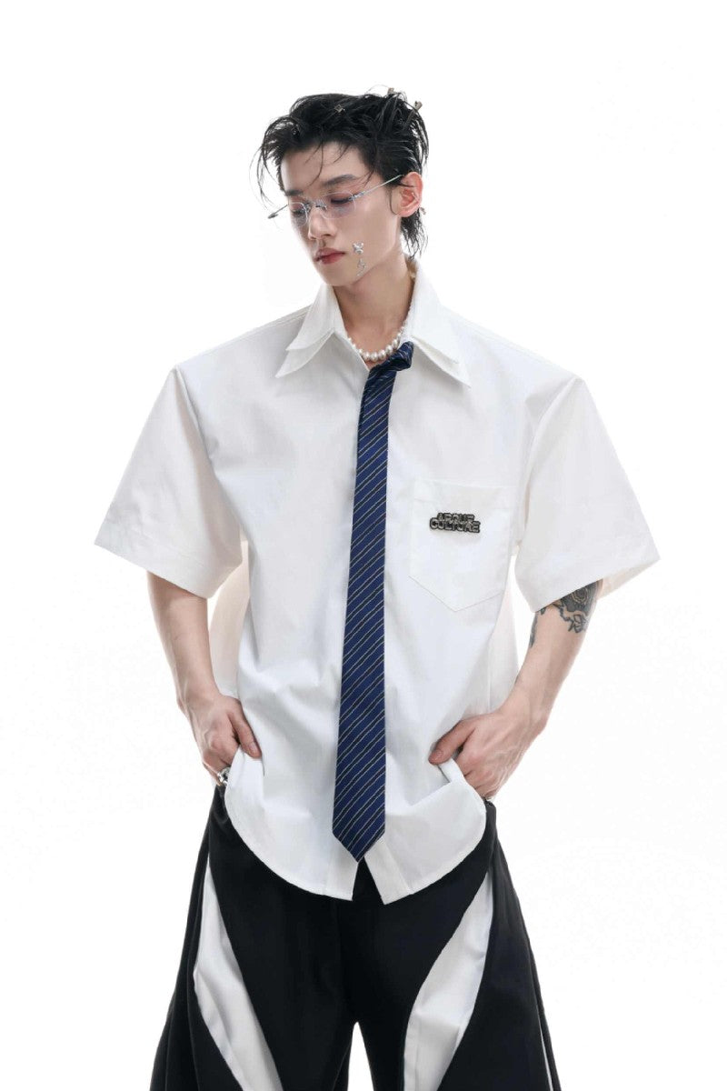 Vintage Tie Detail Shirt