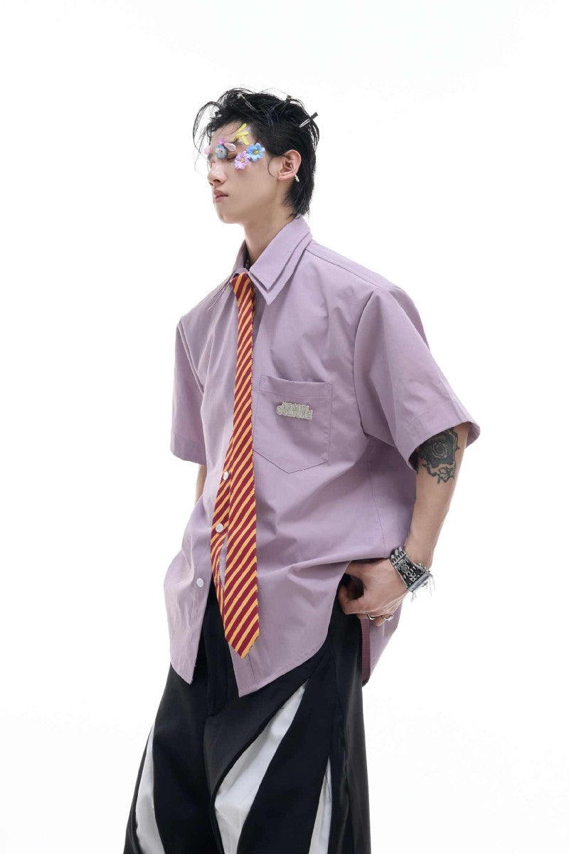 Vintage Tie Detail Shirt