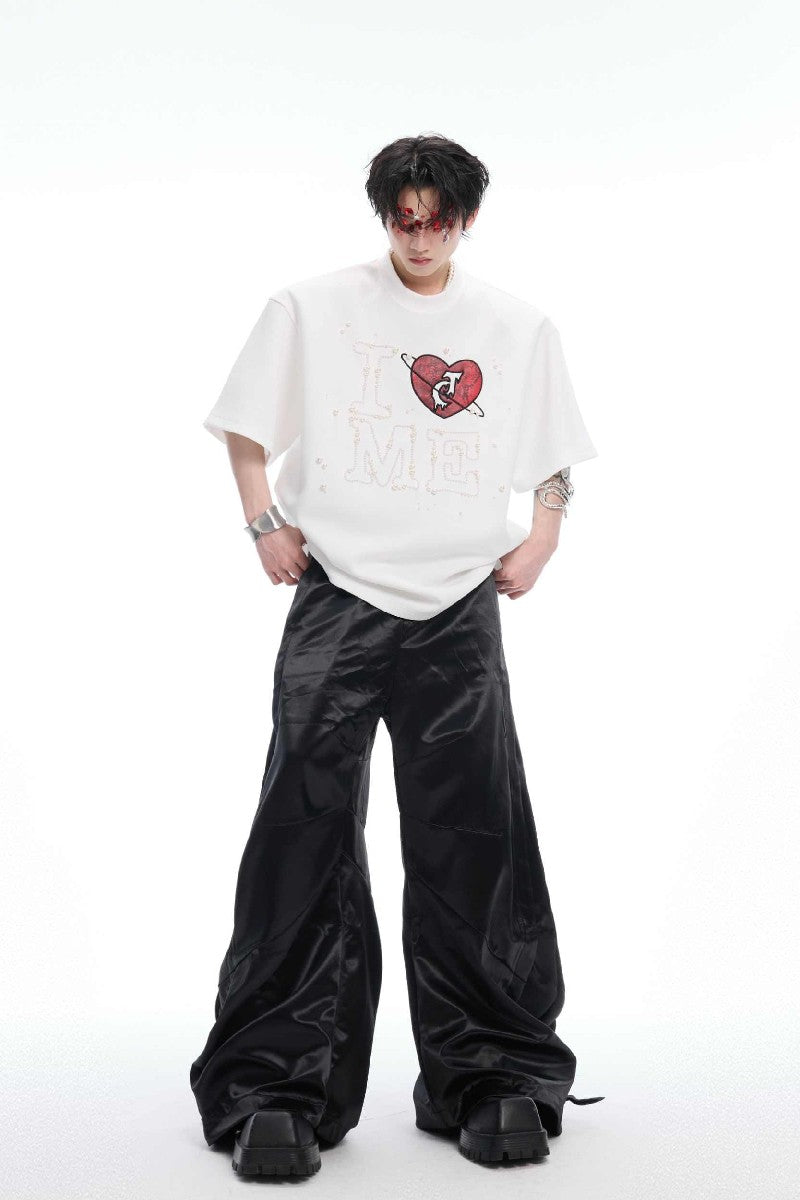Hand-Sewn Pearl Heart Tee