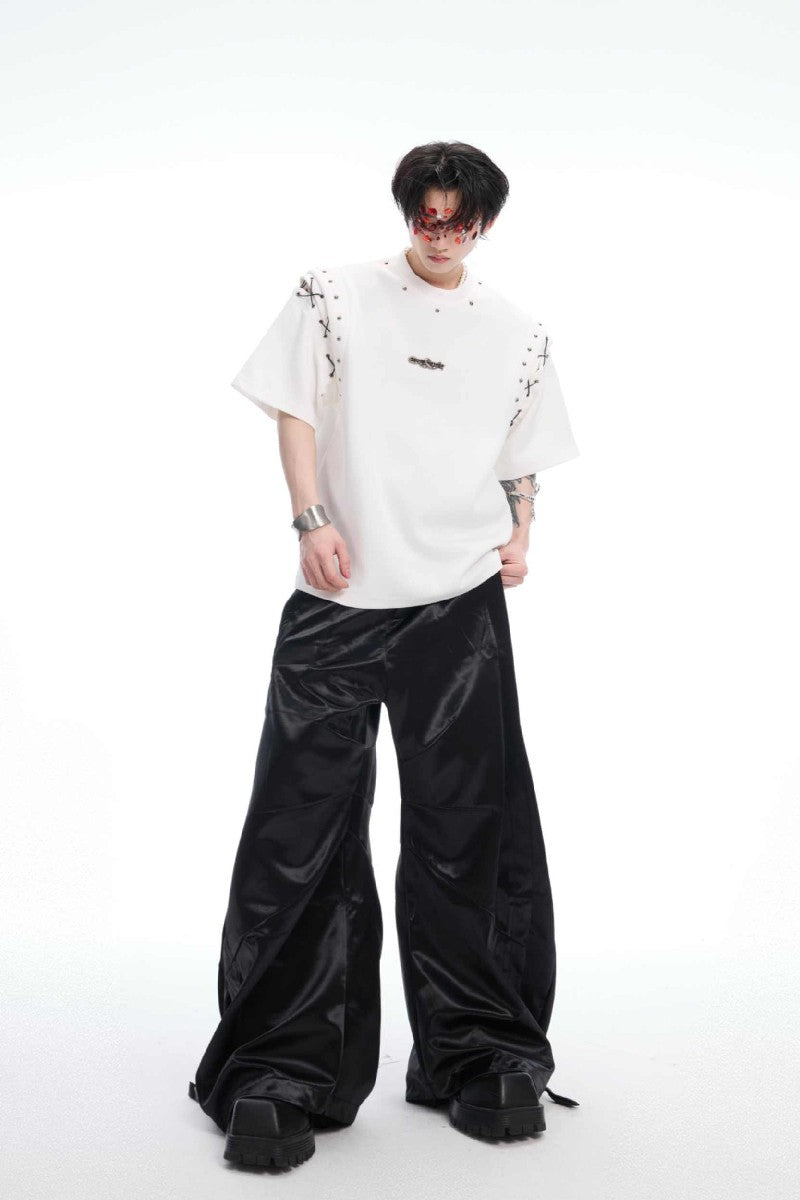 Deconstructed Strap Cutout Tee
