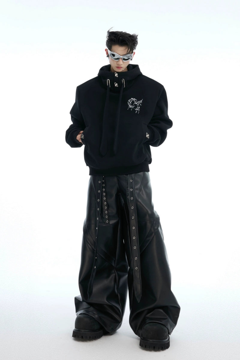 Pearl Accent Padded Hoodie