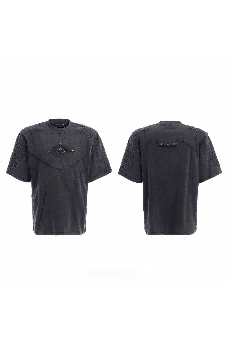 Vintage Washed Wrinkled Logo Tee