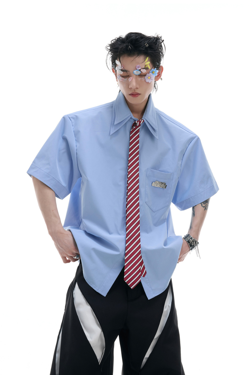 Vintage Tie Detail Shirt
