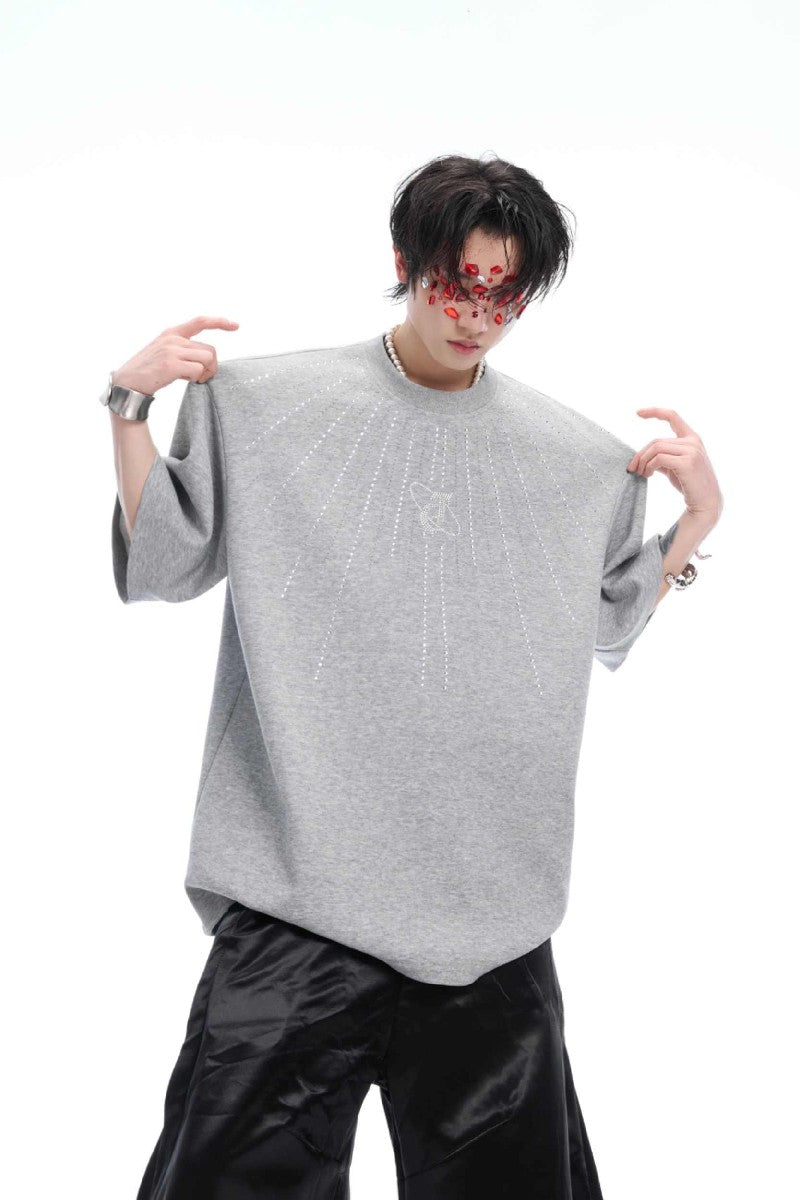 Allover Rhinestone Graphic Tee