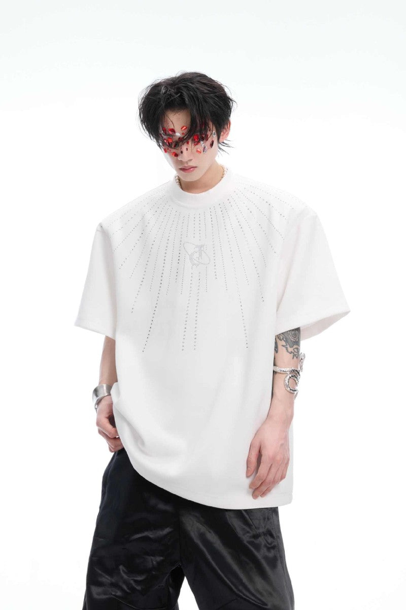 Allover Rhinestone Graphic Tee