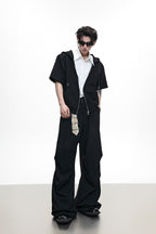 Hooded Patchwork Shirt