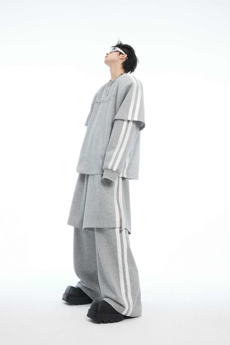 Colorblock Layered Sweatpants