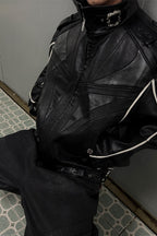 Carbon Trim Biker Jacket