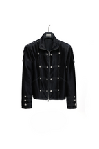 Satin Military Cropped Jacket & Trousers Separates
