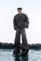 Vintage Washed Patchwork Flare Jeans