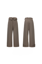 Pinstripe Wide Leg Trousers