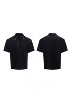 Metal Trim Studded Polo