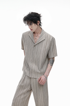 Striped Cuban Loose Trousers