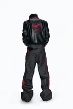 Double Waist Rhinestone Jeans
