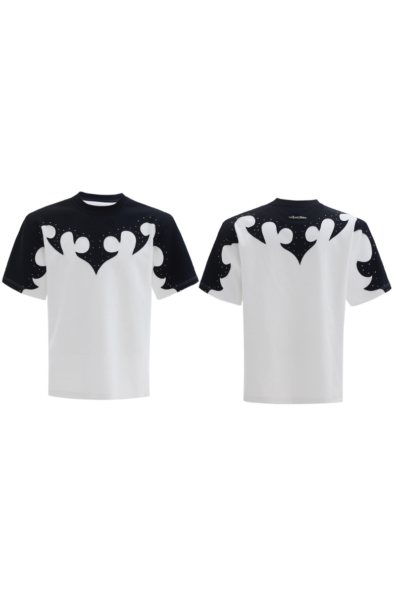 Burnout Rhinestone Cotton Tee