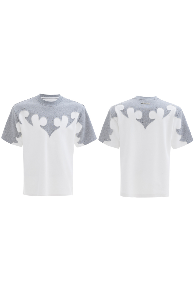 Burnout Rhinestone Cotton Tee