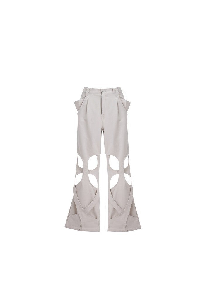 Deconstructed Twisted Loose Trousers