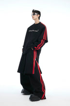Colorblock Layered Crewneck Sweatshirt