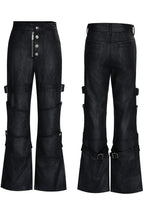 Waxed Coated Straight Jeans