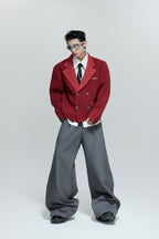 Sequin Textured Double Breasted Cardigan