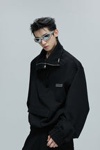 Minimalist Zip Utility Sweatshirt