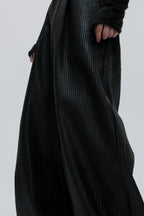 Waxed Biker Relaxed Leather Pants