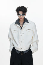 Striped Layered Shirt Jacket