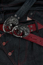 Horse Embossed Studded Belt