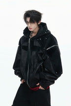 Armor Patchwork Hooded Jacket