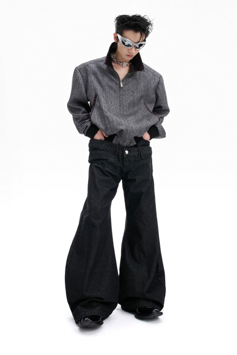 Banana Cut Wide Jeans