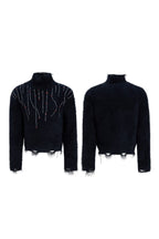Embellished Cyber Turtleneck Sweater