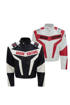 Colorblock Armor Biker Jacket