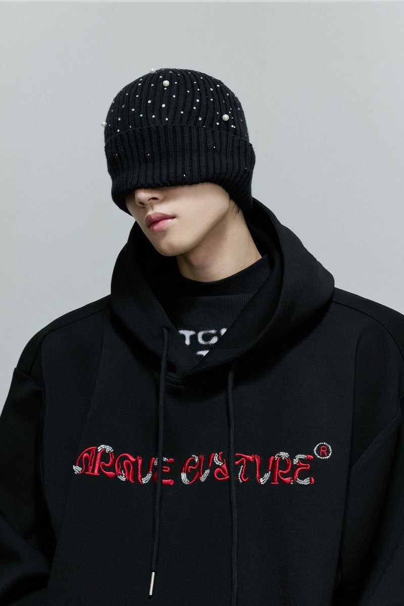 Pearl Knit Fuzzy Winter Beanie