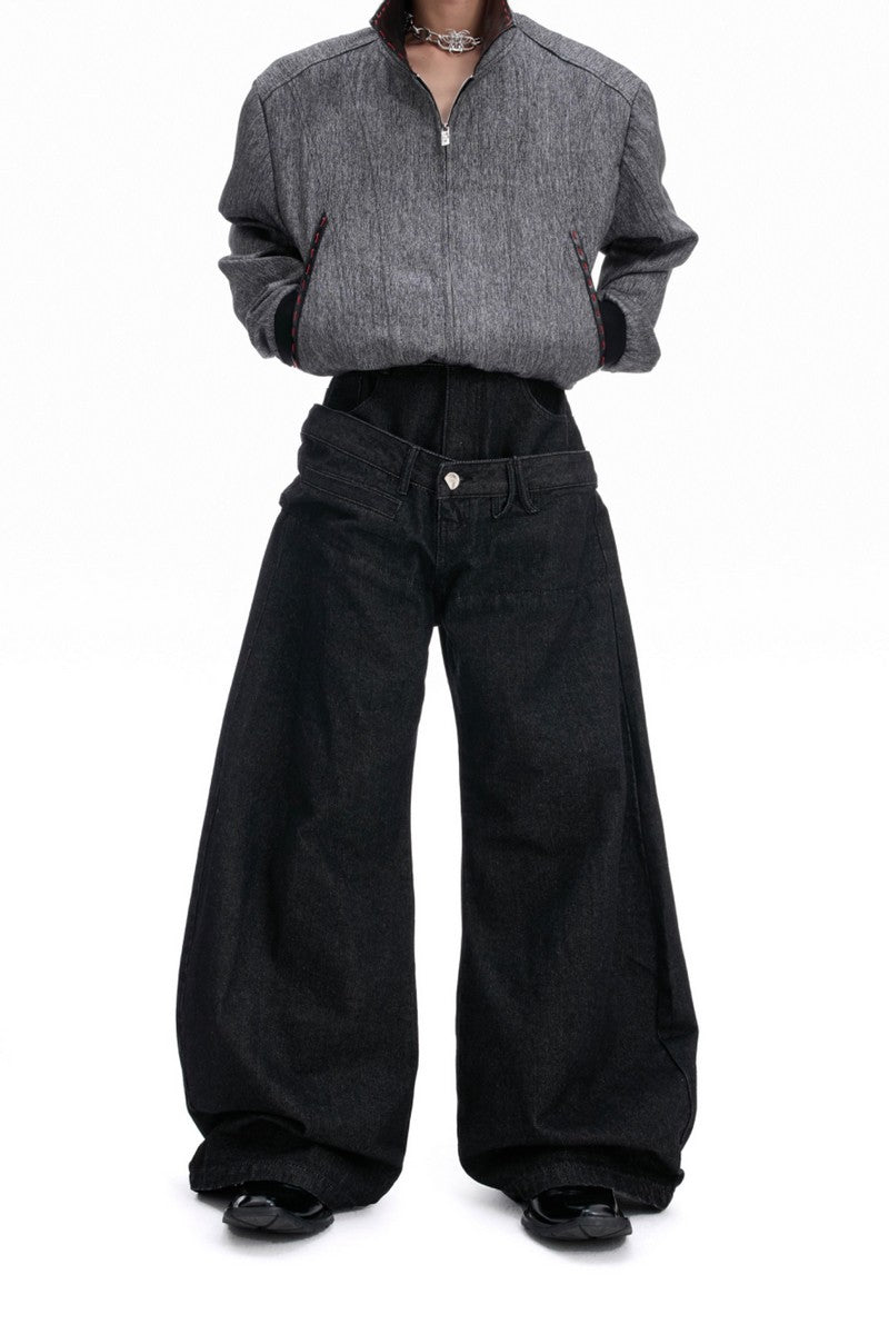 Banana Cut Wide Jeans