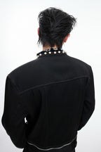 Pearl Trim Cropped Jacket