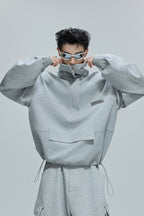 Minimalist Zip Utility Sweatshirt