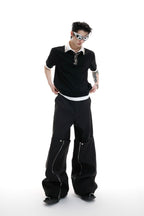 Deconstructed Layered Utility Pants