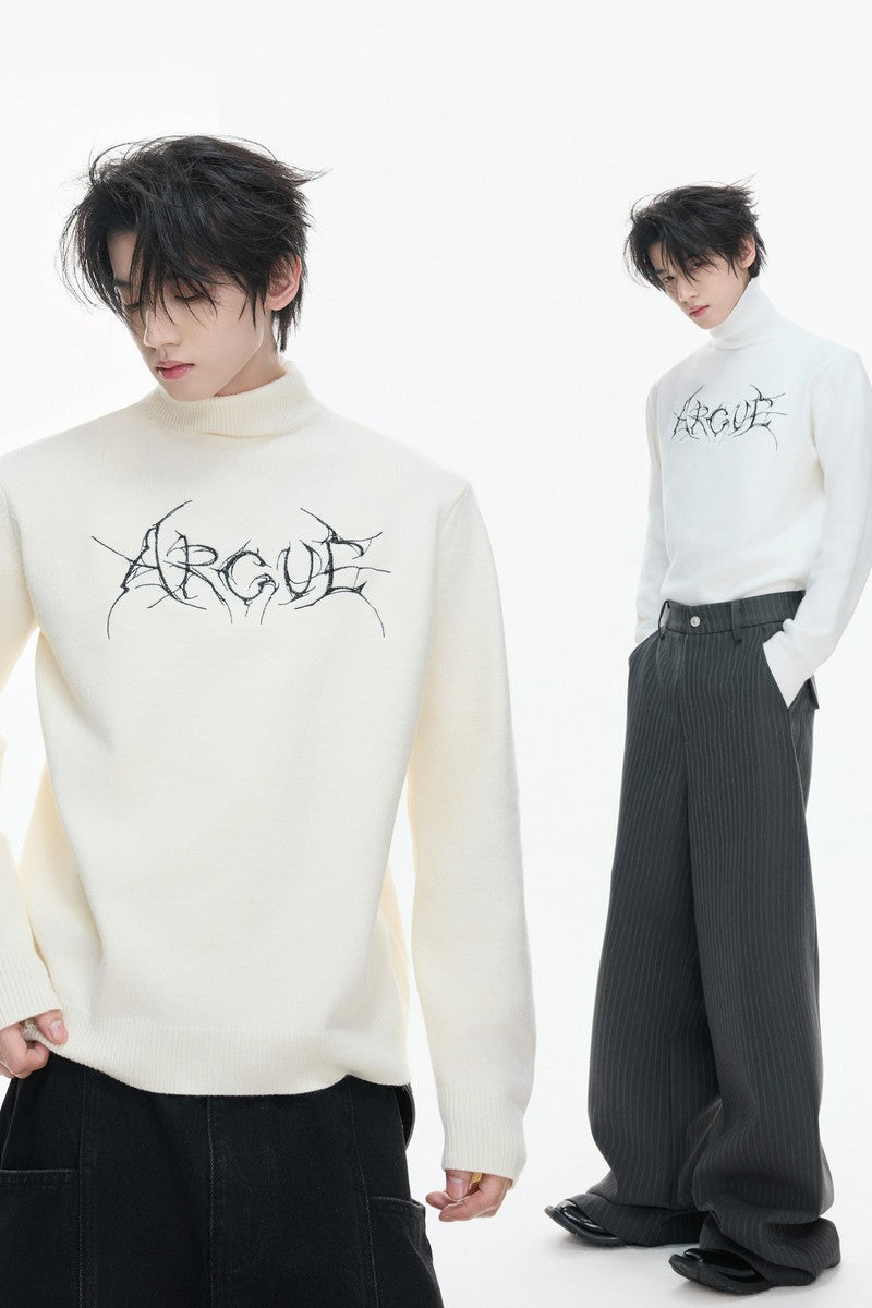Modal Wool Mock Neck Sweater