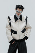 Silk Velvet Contrast Pocket Jacket