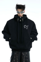 Pearl Accent Padded Hoodie