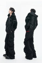 Armor Patchwork Hooded Jacket