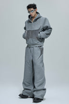 Fur Patchwork Sweatpants