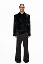 Croc Embossed Leather Jacket