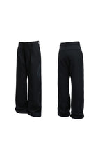 Wide Leg Panel Trousers