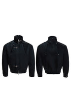 Snakeskin Panel Bomber Jacket