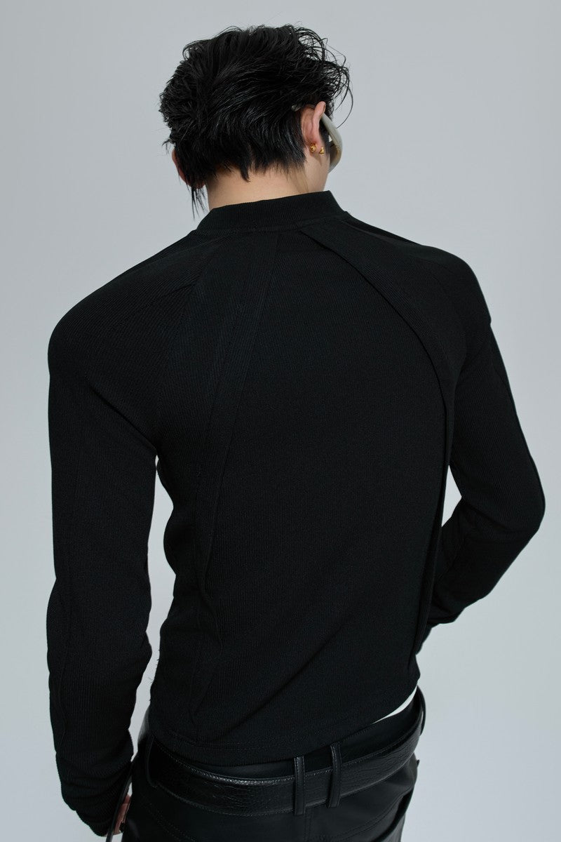 Deconstructed Fitted Long Sleeve Tee