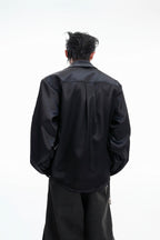 Satin Glitter Boxy Shirt