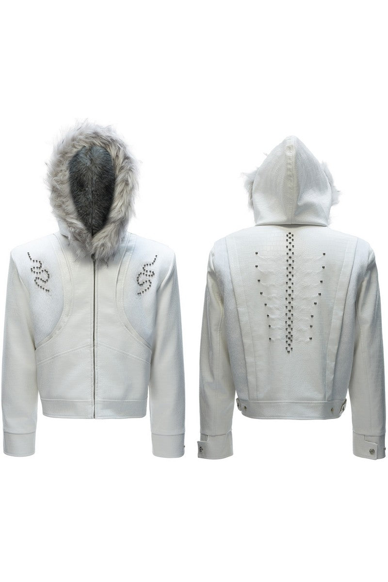 Croc Hooded Puffer Jacket