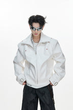 Croc Texture Bionic Leather Jacket