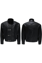 Ostrich Leather Lined Puffer Jacket